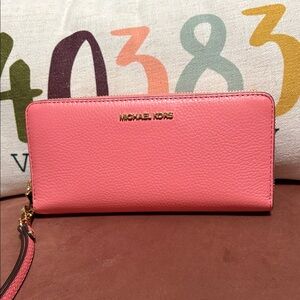 Michael Kors Vibrant Pink Wallet